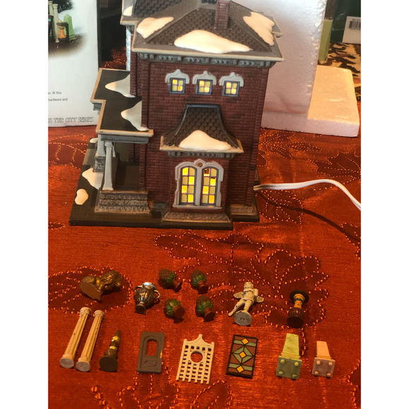 Department 56 58927 Architectural Antiques 17 pieces Rare Retired Snow Village - Picture 5 of 16